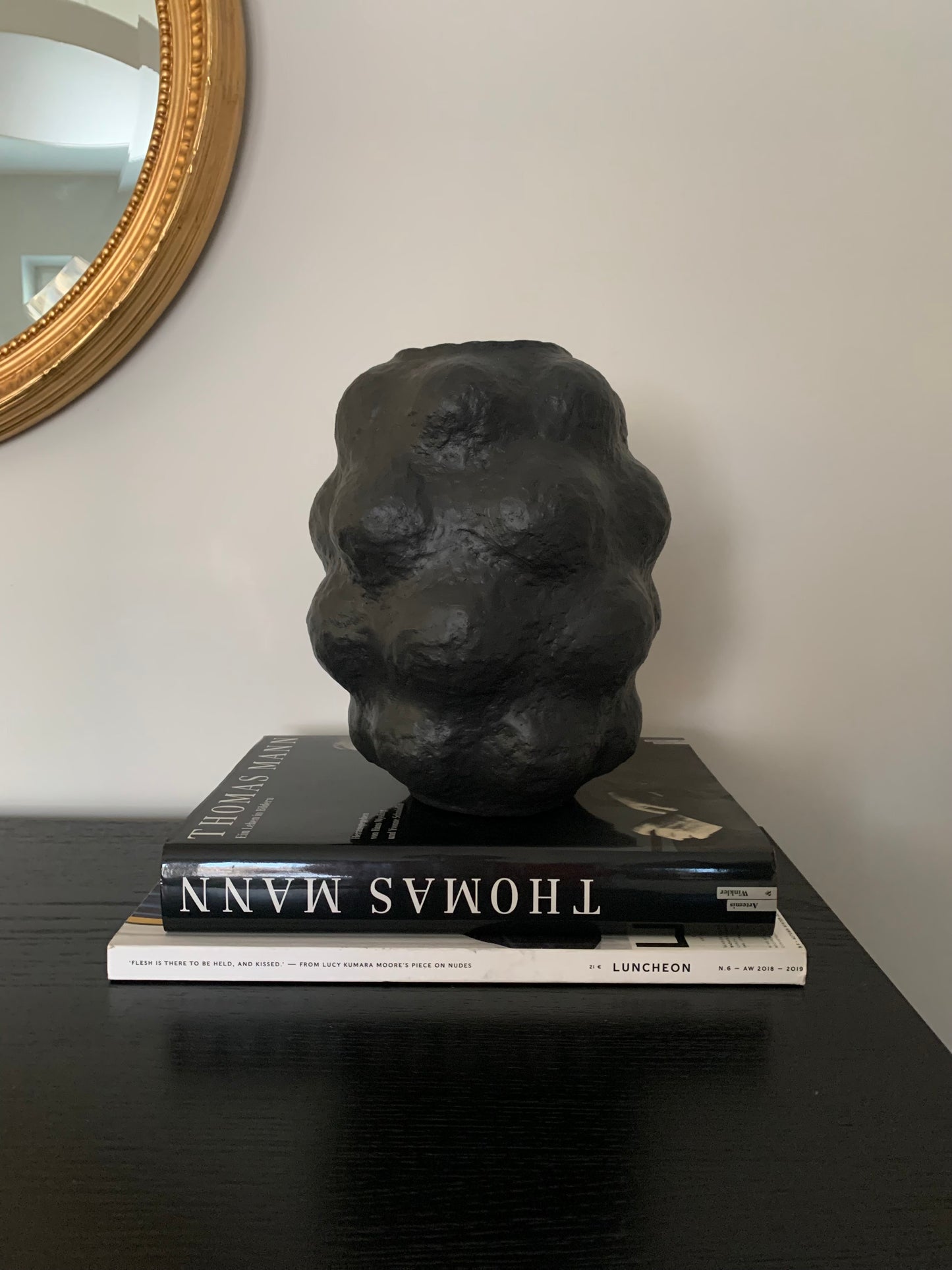 Pitch black vase