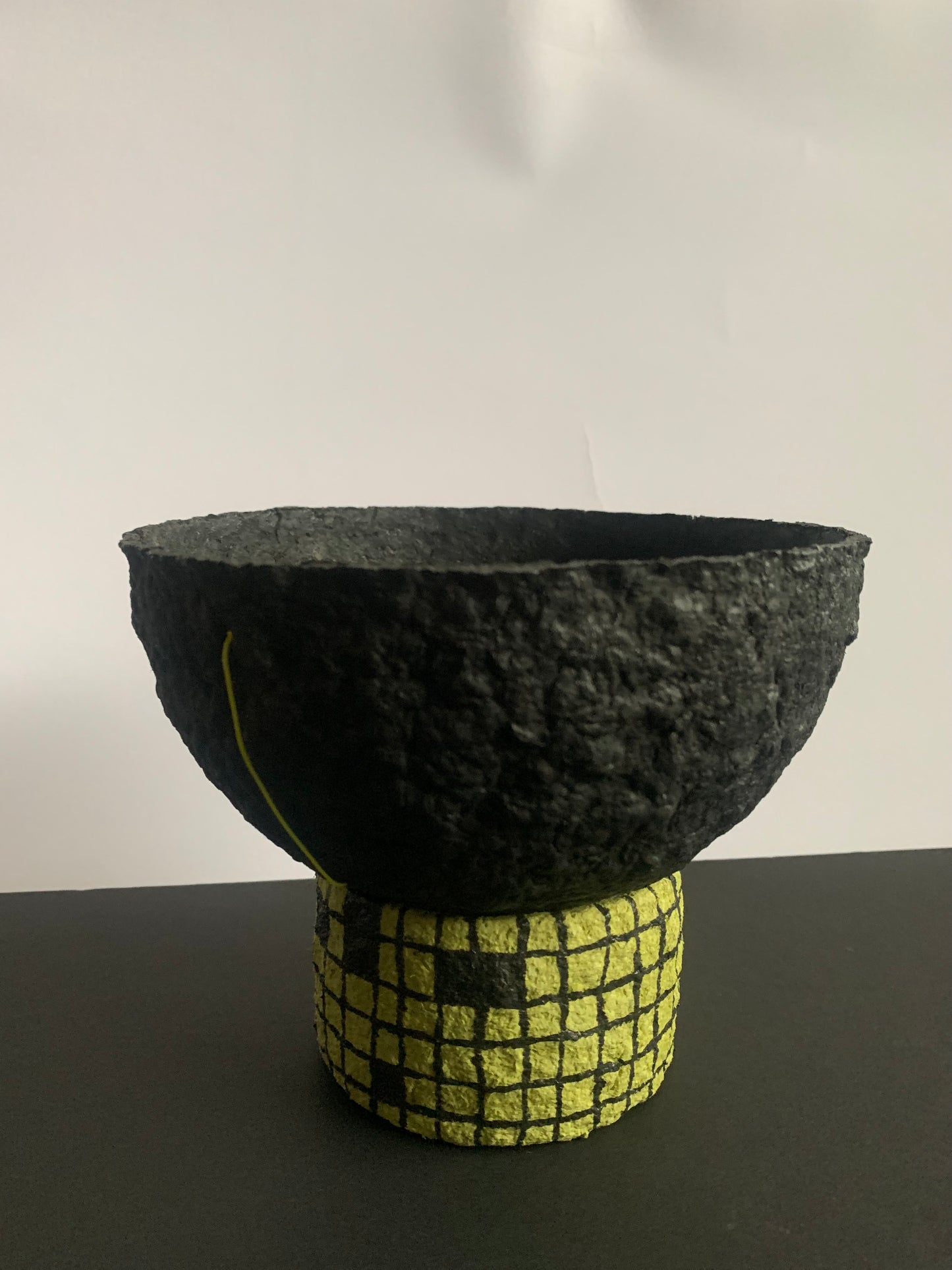 Black & yellow bowl