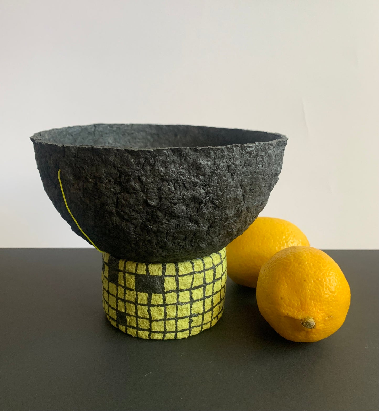 Black & yellow bowl