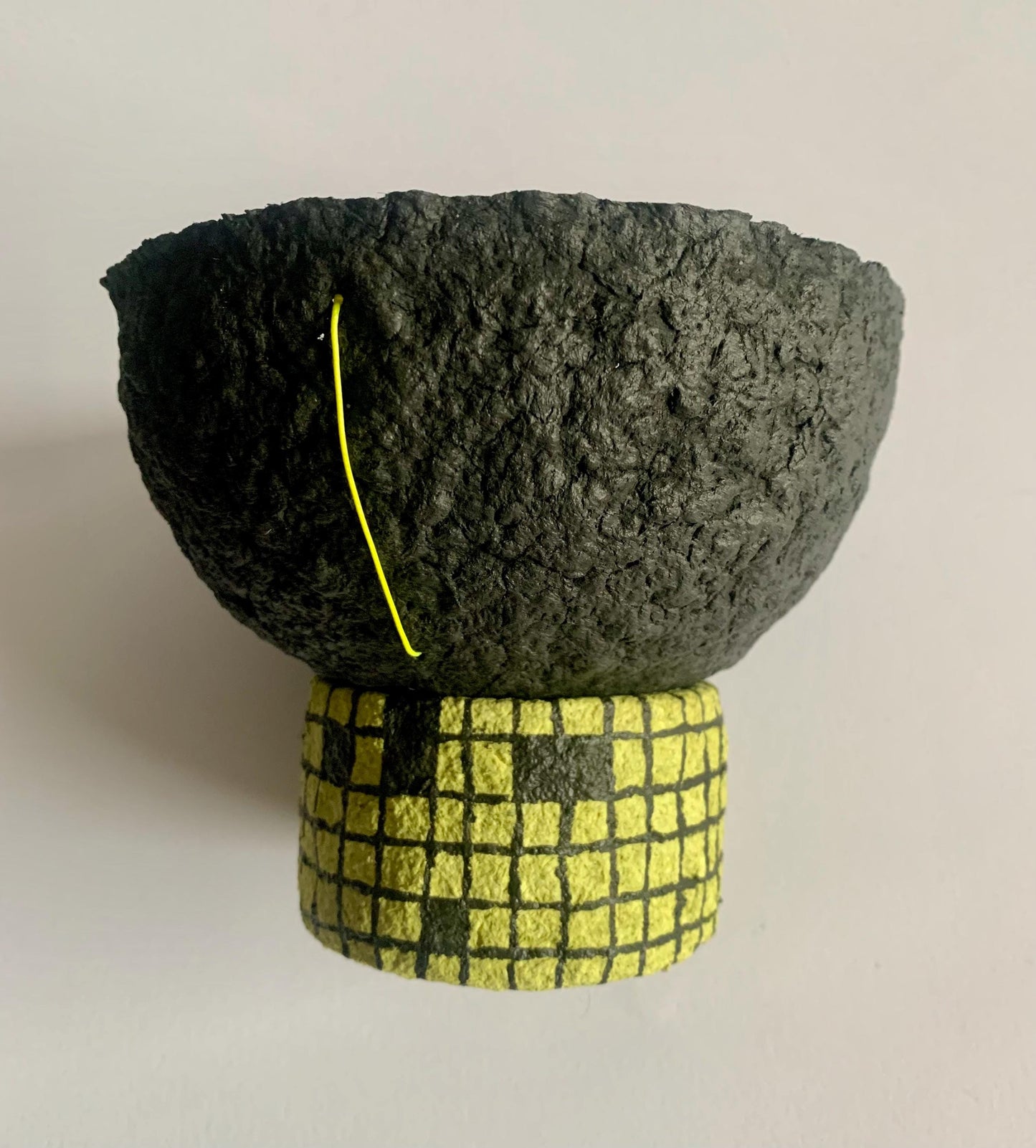 Black & yellow bowl