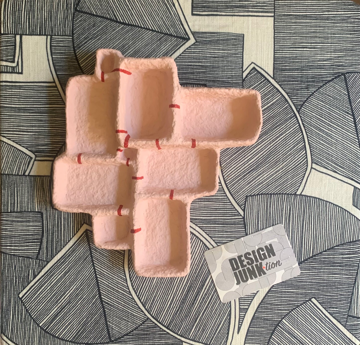 Pink wall sculpture