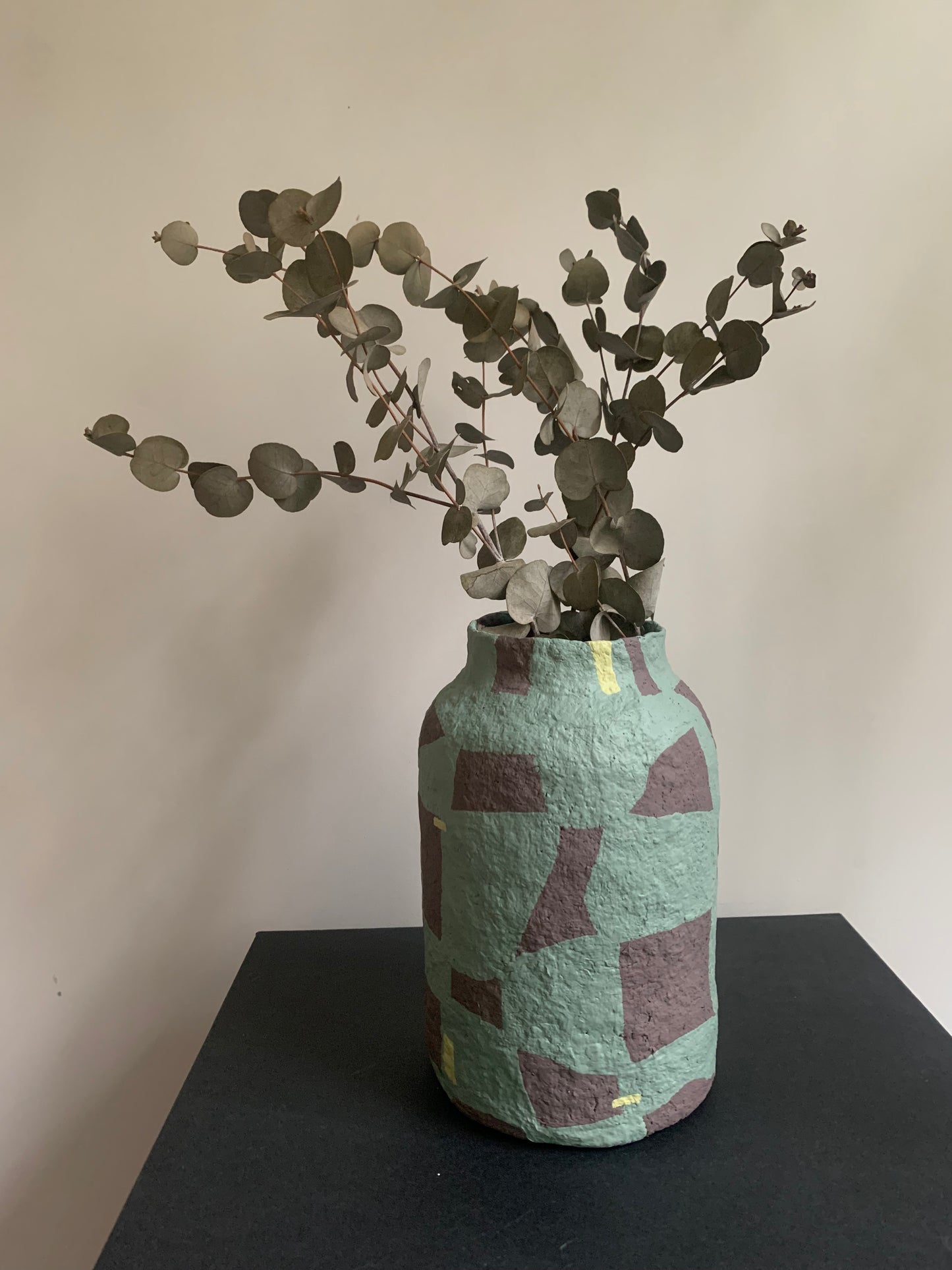 Green vase