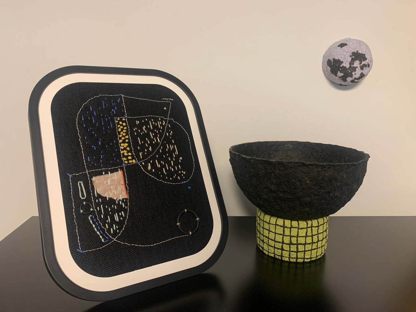Black & yellow bowl