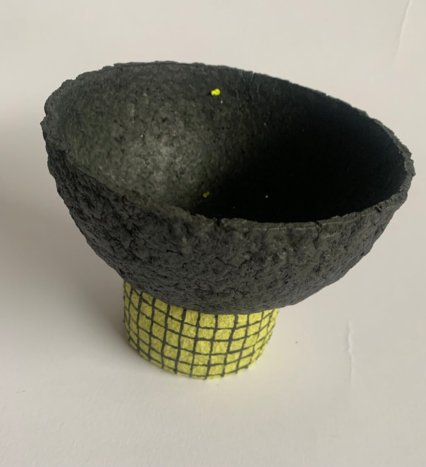 Black & yellow bowl