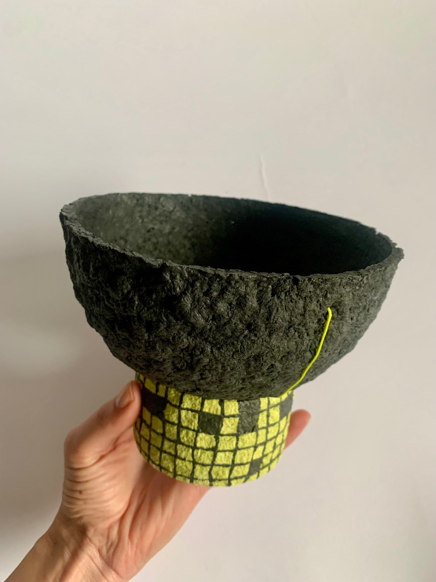 Black & yellow bowl