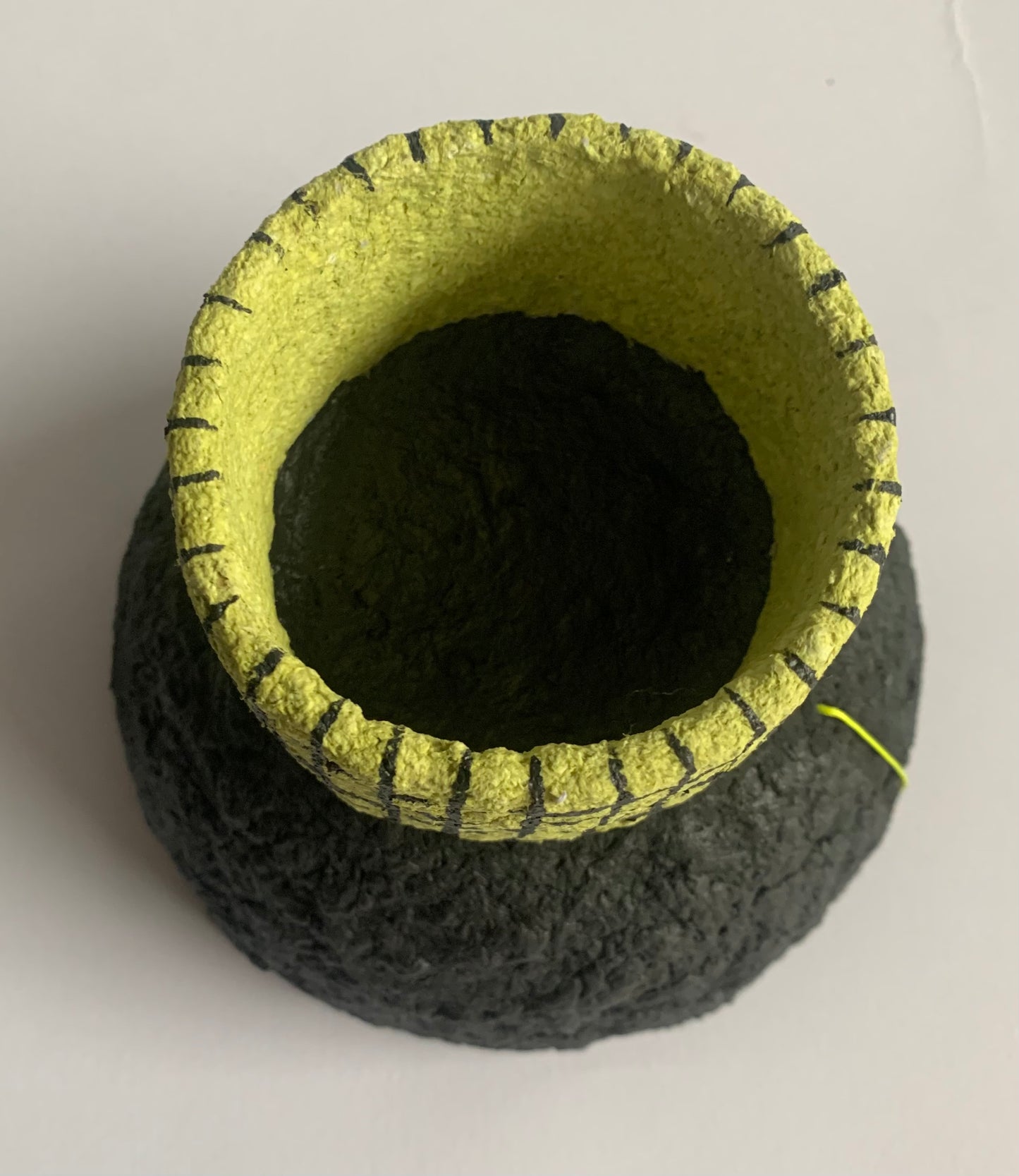 Black & yellow bowl