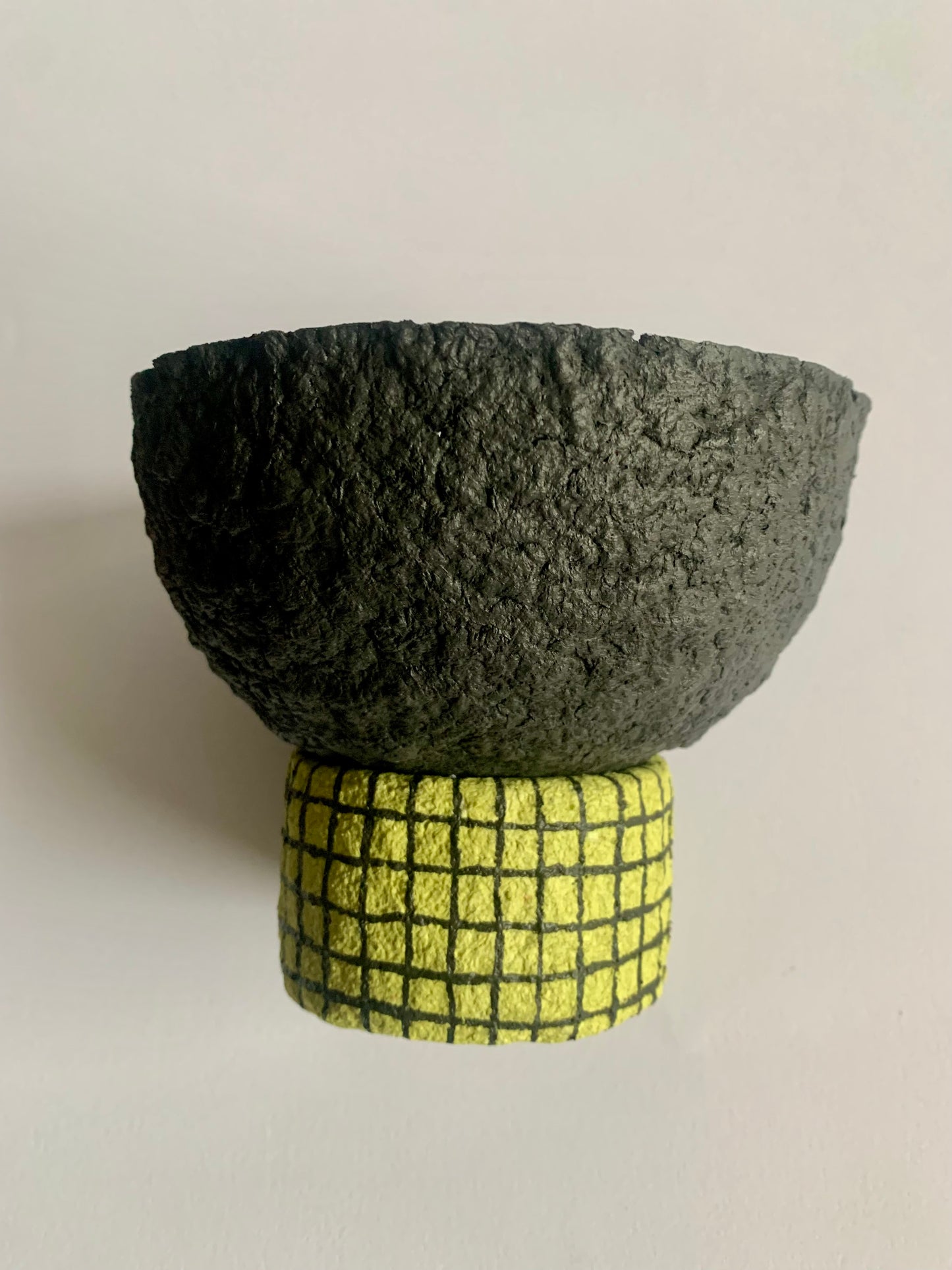 Black & yellow bowl